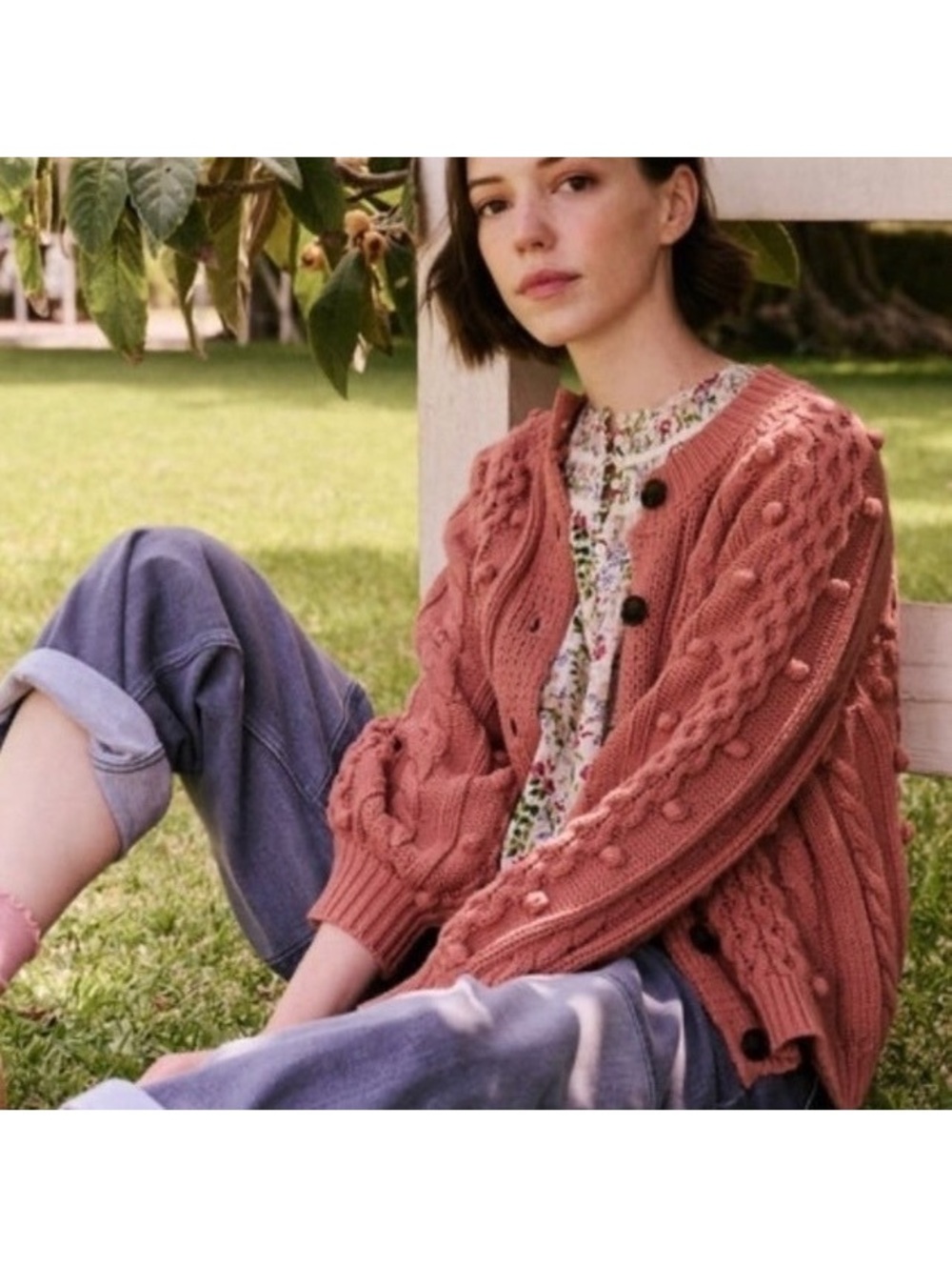 THE GREAT. $395 The Mountainside Cardigan Sweater In Malt Women’s size 0 XS